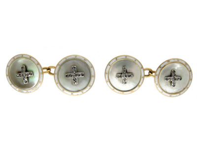 Gold & Mother of Pearl Cufflinks