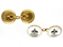 Gold & Mother of Pearl Cufflinks