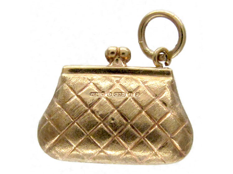 Gold Handbag Charm