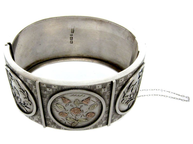 Silver & Gold Overlay Bangle