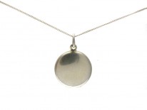 Silver Enamel Locket Pendant