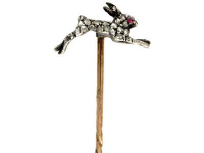 Diamond Hare Tie Pin