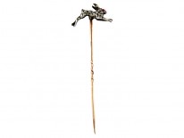 Diamond Hare Tie Pin