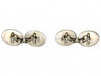 Silver Multistone Cufflinks