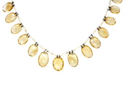 Citrine & Natural Pearls Necklace