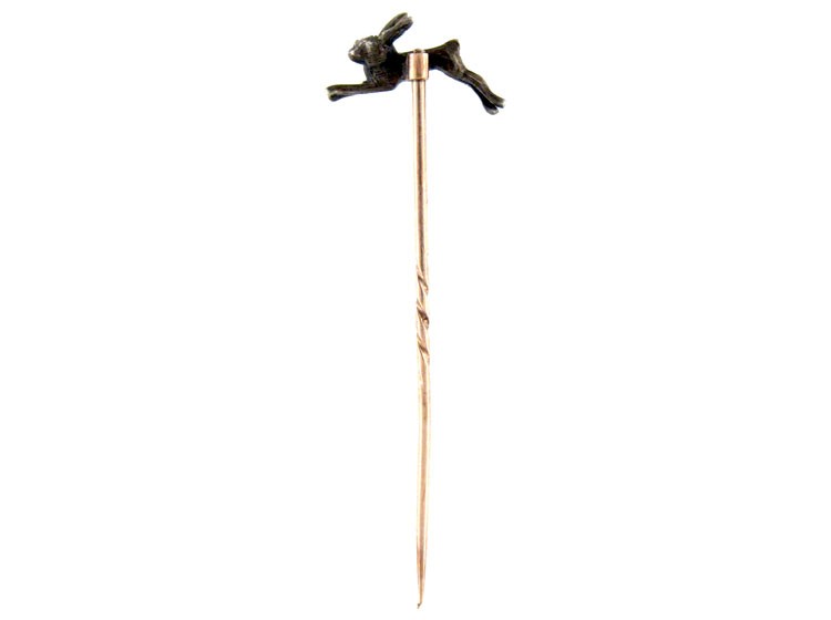 Diamond Hare Tie Pin