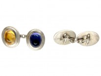 Silver Multistone Cufflinks
