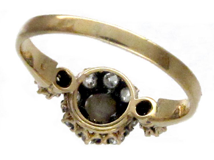 Diamond & Pearl Cluster Ring