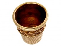 Gold Thimble in Case