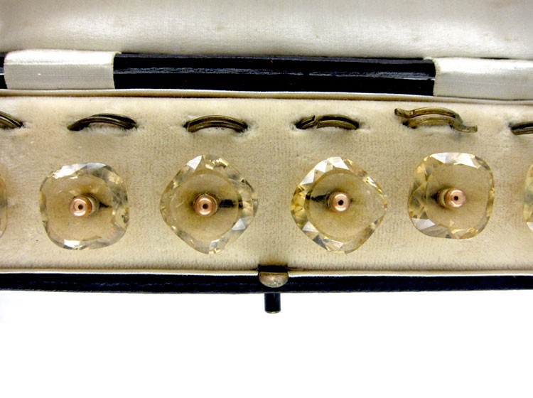Set of Citrine Dress Buttons