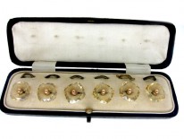 Set of Citrine Dress Buttons