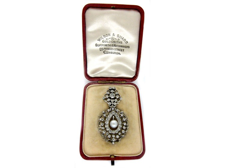 Silver & Paste Pendant in Original Case