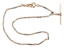 Two Colour Gold Albert Chain