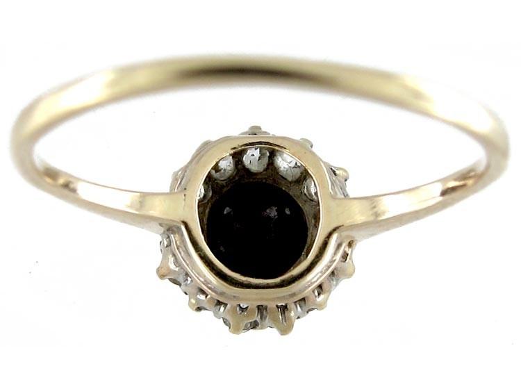 Burma Ruby & Diamond Cluster Ring