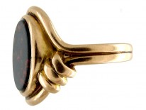 Bloodstone 18ct Gold Signet Ring
