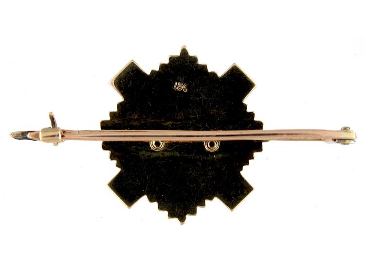 Gold Military Brooch
