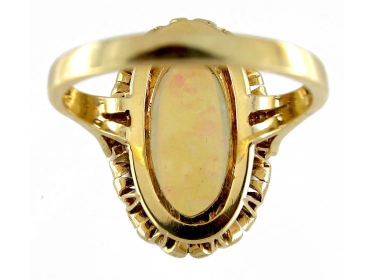 Opal & Diamond Ring