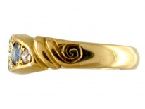 Sapphire & Diamond Gypsy Ring
