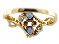 Art Nouveau Sapphire & Diamond Ring