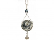 Art Nouveau Silver & Enamel Pendant