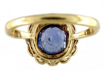 Sapphire & Diamond Cluster Ring
