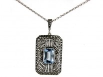 Marcasite & Silver Pendant