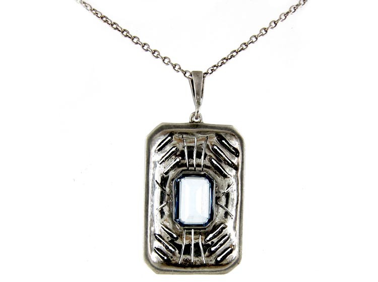 Marcasite & Silver Pendant