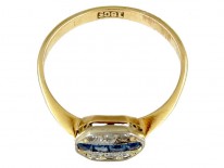 Art Deco Sapphire & Diamond Ring