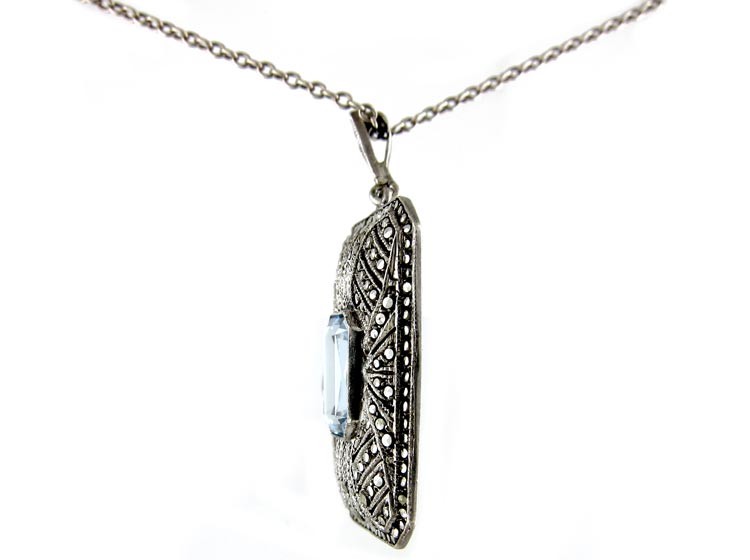 Marcasite & Silver Pendant