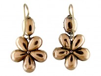 Georgian Flat Cut Garnet Earrings