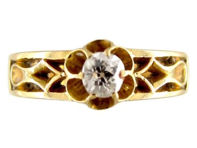 Victorian Diamond Solitaire Ring