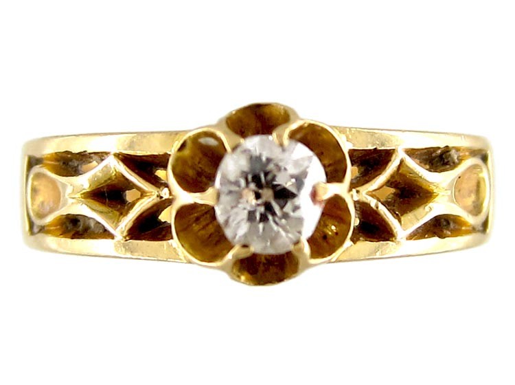 Victorian Diamond Solitaire Ring