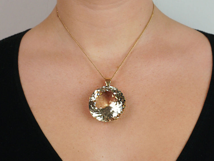 Large Citrine Pendant