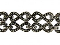 Art Deco Silver & Marcasite Bracelet