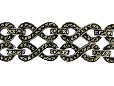 Art Deco Silver & Marcasite Bracelet