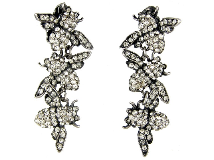 Triple Paste Bee Earrings