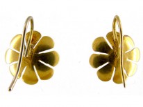 Gold Daisy Victorian Earrings