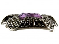 Theodor Fahrner Silver & Amethyst Brooch