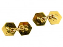 Silver & Enamel Dice Cufflinks