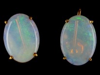 Retro Opal Gold Earrings