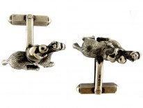 Racehorse Silver Cufflinks
