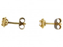 Gold & Diamond Stud Earrings