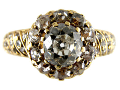 Victorian Diamond Cluster Ring