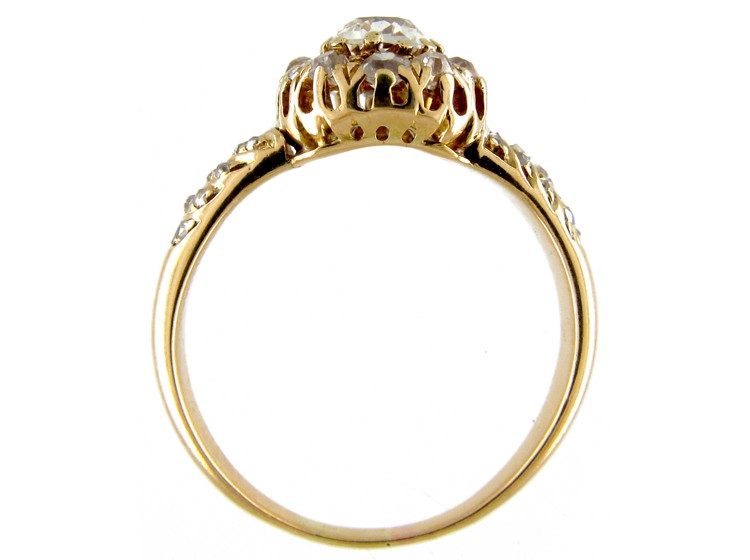 Victorian Diamond Cluster Ring