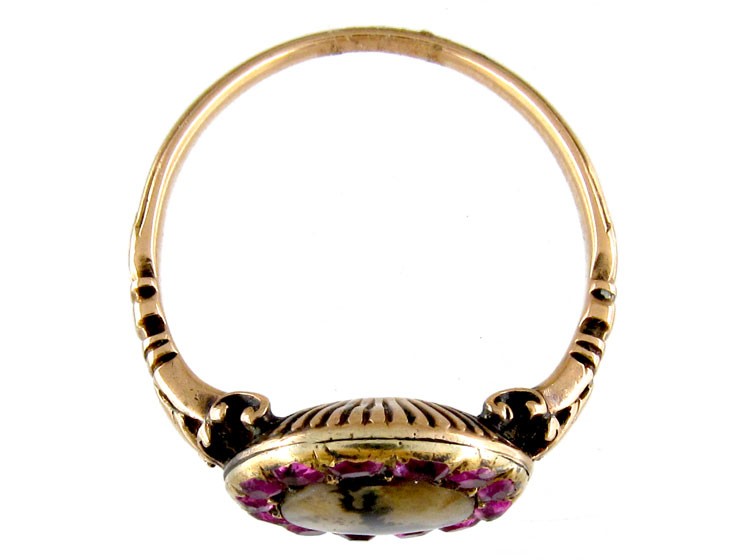 Ruby & Diamond Cluster Ring