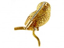 Gold Bird Brooch by E. Wolfe & Co.