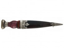 Scottish Bloodstone & Jasper Brooch