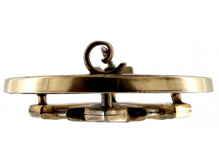 Scottish Gold Agate Brooch