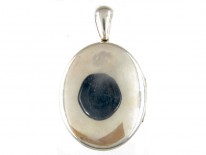Large Silver Victorian Souvenir Locket