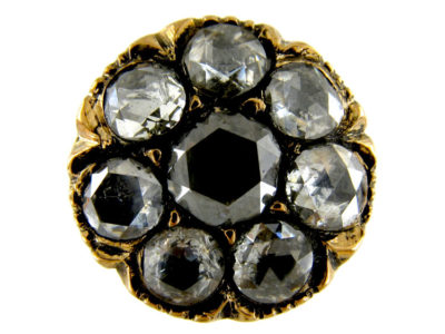 Rose Diamond Cluster Ring